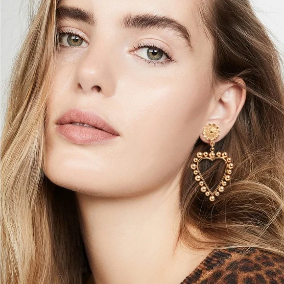 Brinker + Eliza ✨ Heart of Gold Earrings - Picture 1 of 8
